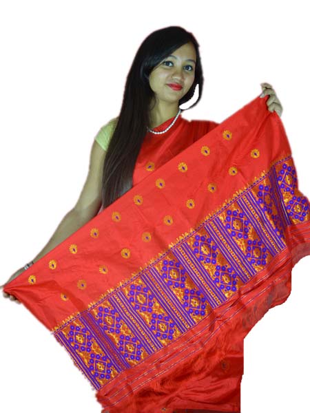 Assamese Mekhela Chador Silk Designer MugaSilk