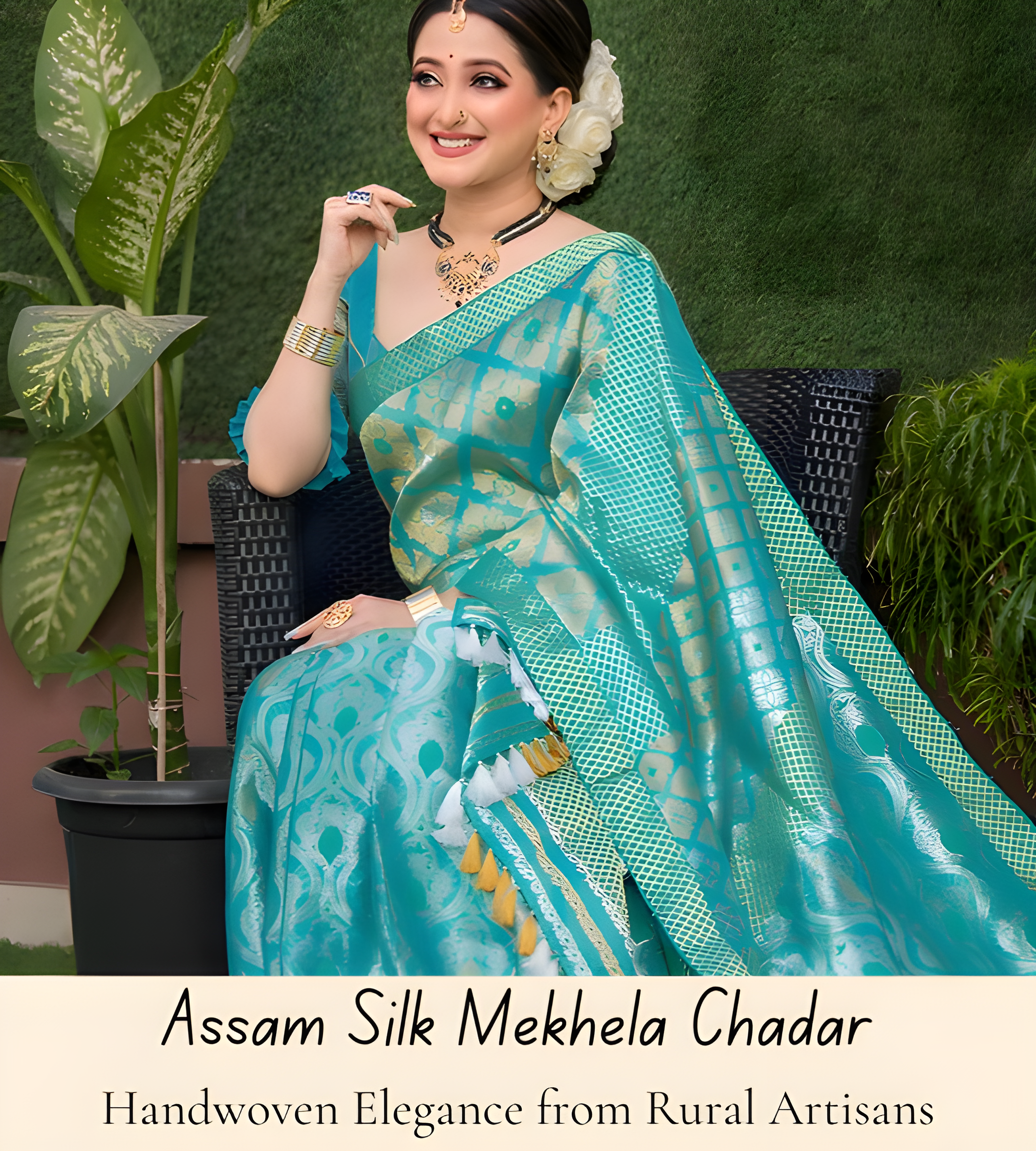 Assam silk mekhela chadar