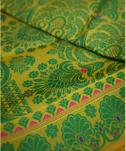 yellow assam silk saree17000