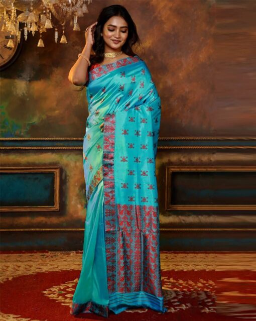 Mulberry Assam Silk Saree