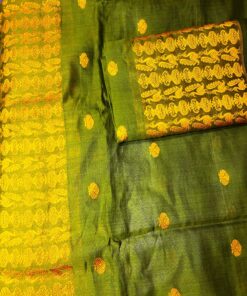 cotton green mekhela chador