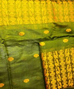 green Mekhela chadar